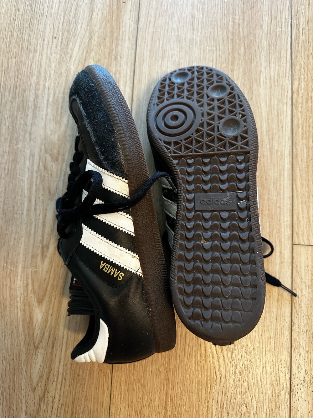 adidas Black and White Classic Samba Sneakers - Picture 5 of 5